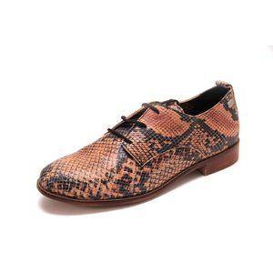 musse and cloud oxfords shoes lace up casual faux lizard snake sz 42 us 10.5